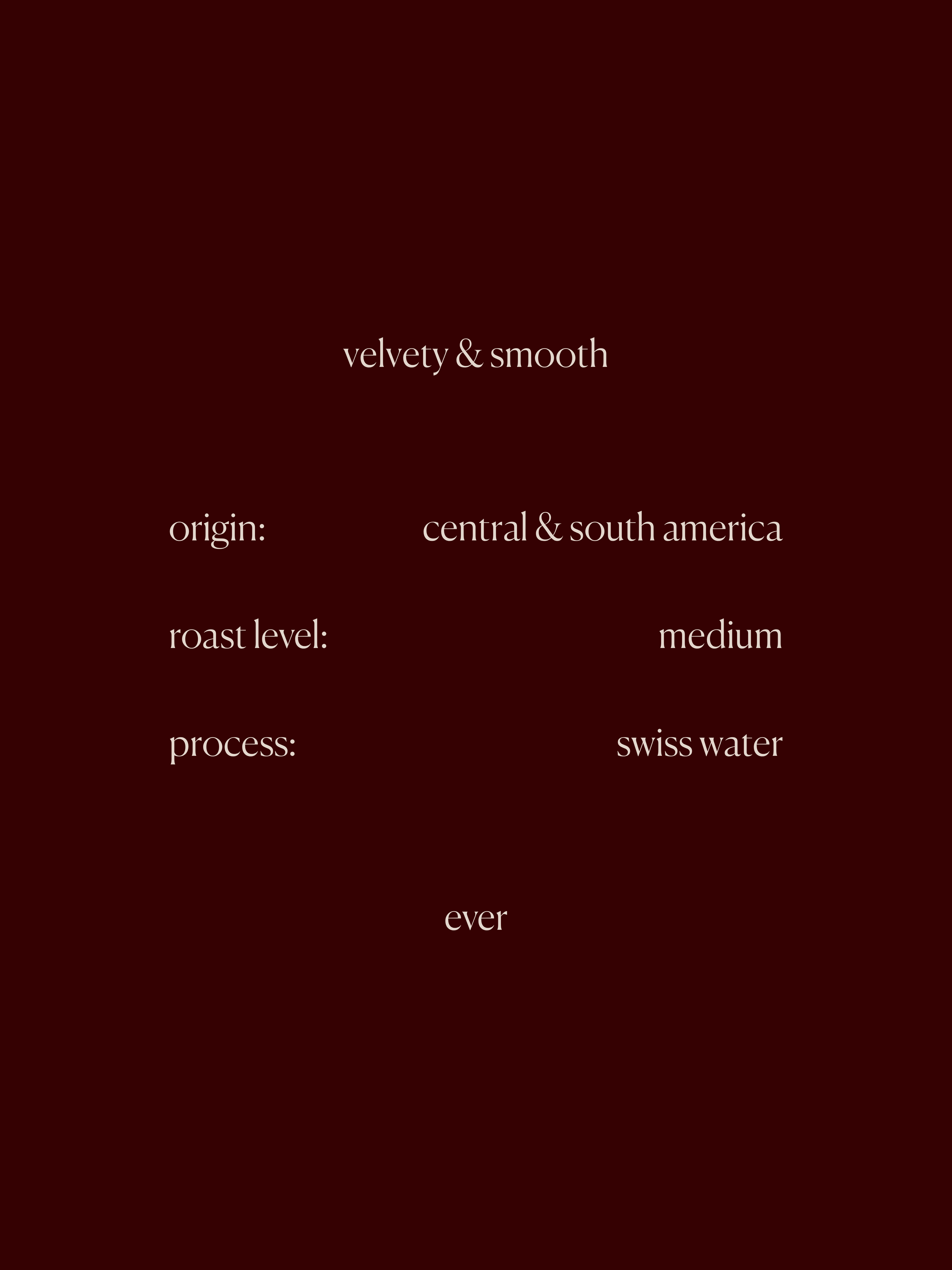 Decaf: Toffee & Vanilla